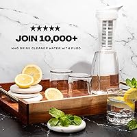 Vista 6 de Puro - Filtro de repuesto para jarra de vidrio, paquete de 2, filtros de 200 galones, filtro de larga duración, filtrado 400% más rápido, filtro