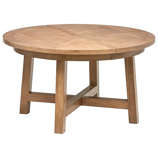 Stone & Beam Jon Casual Farmhouse Expandable Table