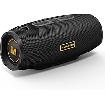 Monster S380 Bluetooth Speaker, Portable Speaker with 40W Stereo Sound, Bluetooth 6.0, IPX6 Waterproof, 20H Playtime, Support AUX/TF Card, TWS Pairing Wireless Speaker for Travel Party Outdoor
