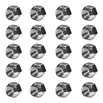 BCP Fasteners 20 Qty 7/16-20 Acorn Lug Nuts | Zinc-Plated, Open End | 3/4" Hex BCP1075