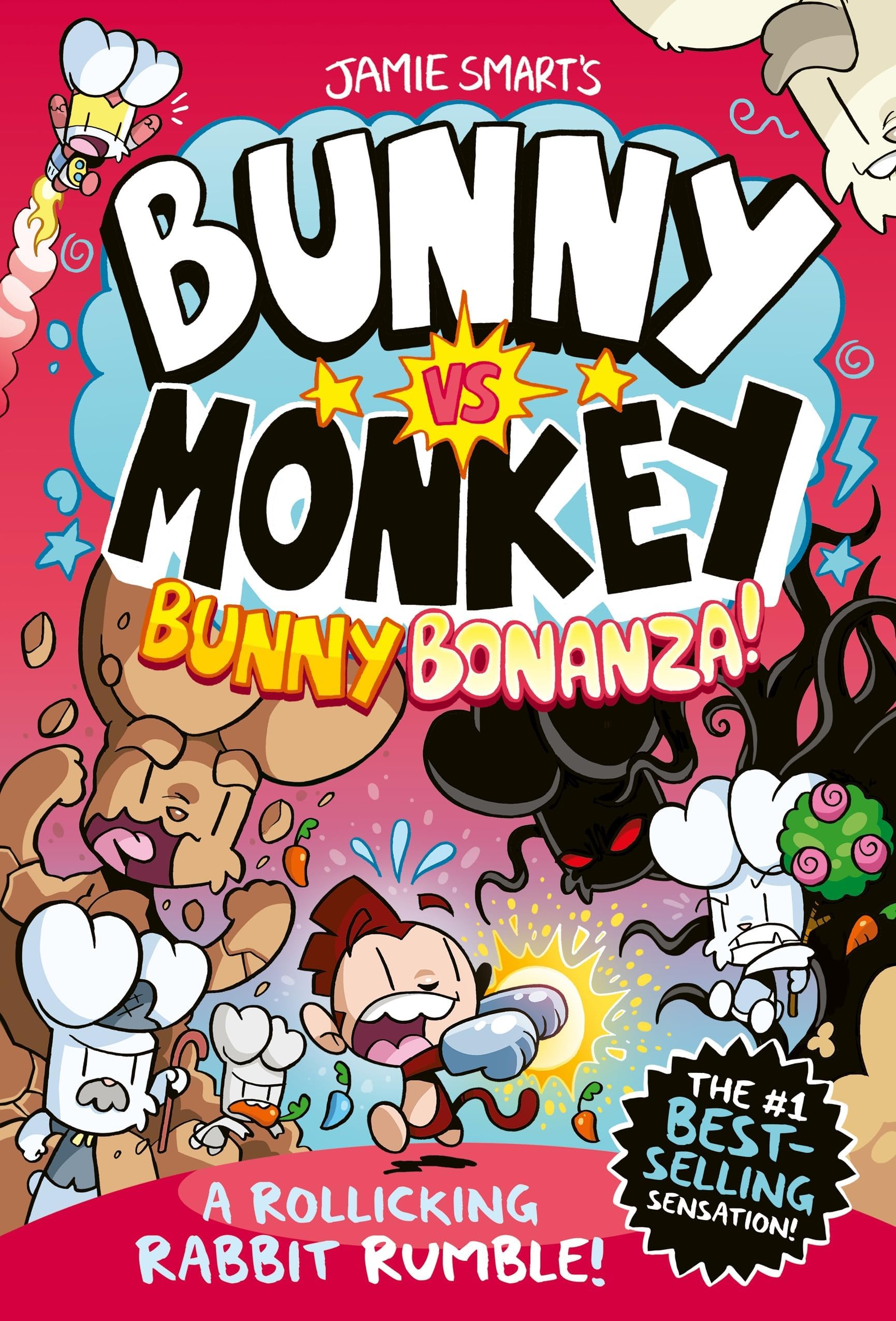 Bunny vs Monkey: Bunny Bonanza (a Phoenix Comic Book, from the multi-million-selling creative genius Jamie Smart): Bunny Bonanza (a Phoenix Comic ... Jamie Smart, Illustrator of the Year) Hardcover – 4 Jan. 2024