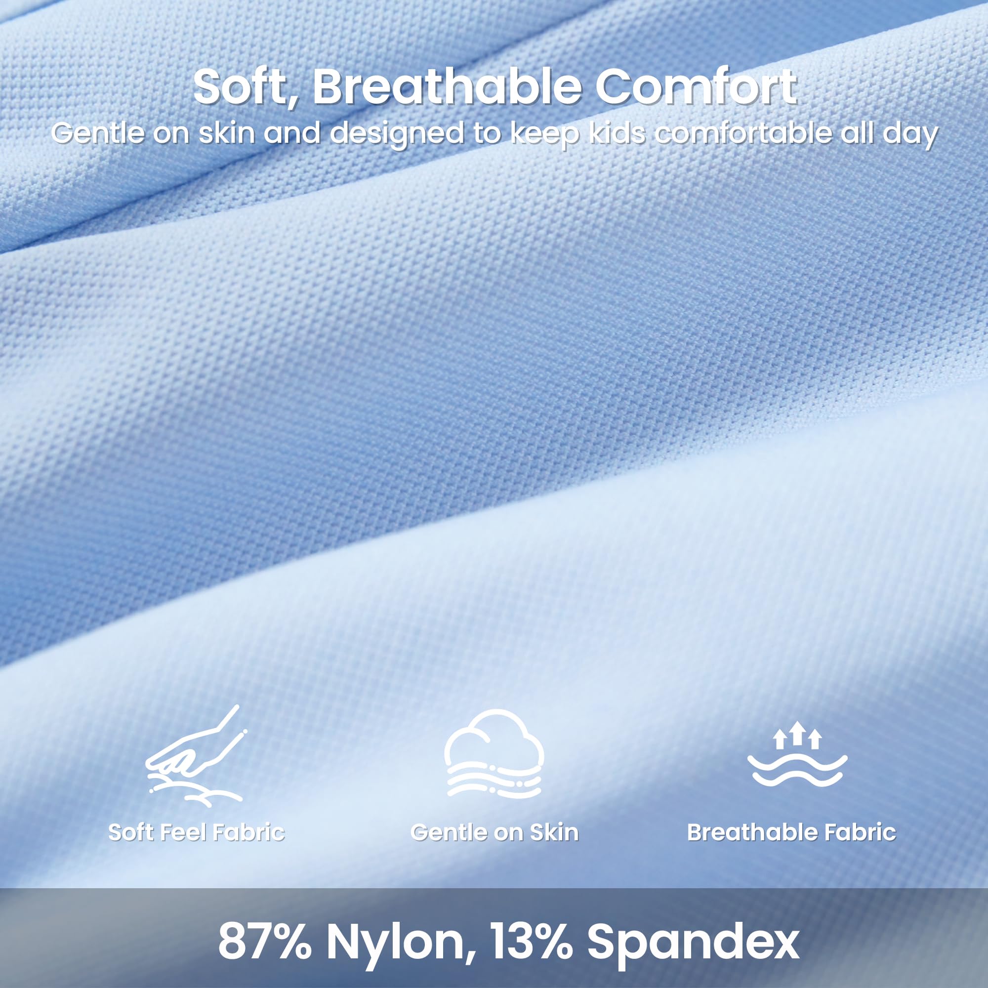 i-baby Confezione da 3 pantaloncini per neonati, in maglia, con 87% nylon e 13% elastan, comodi vestiti per bambini