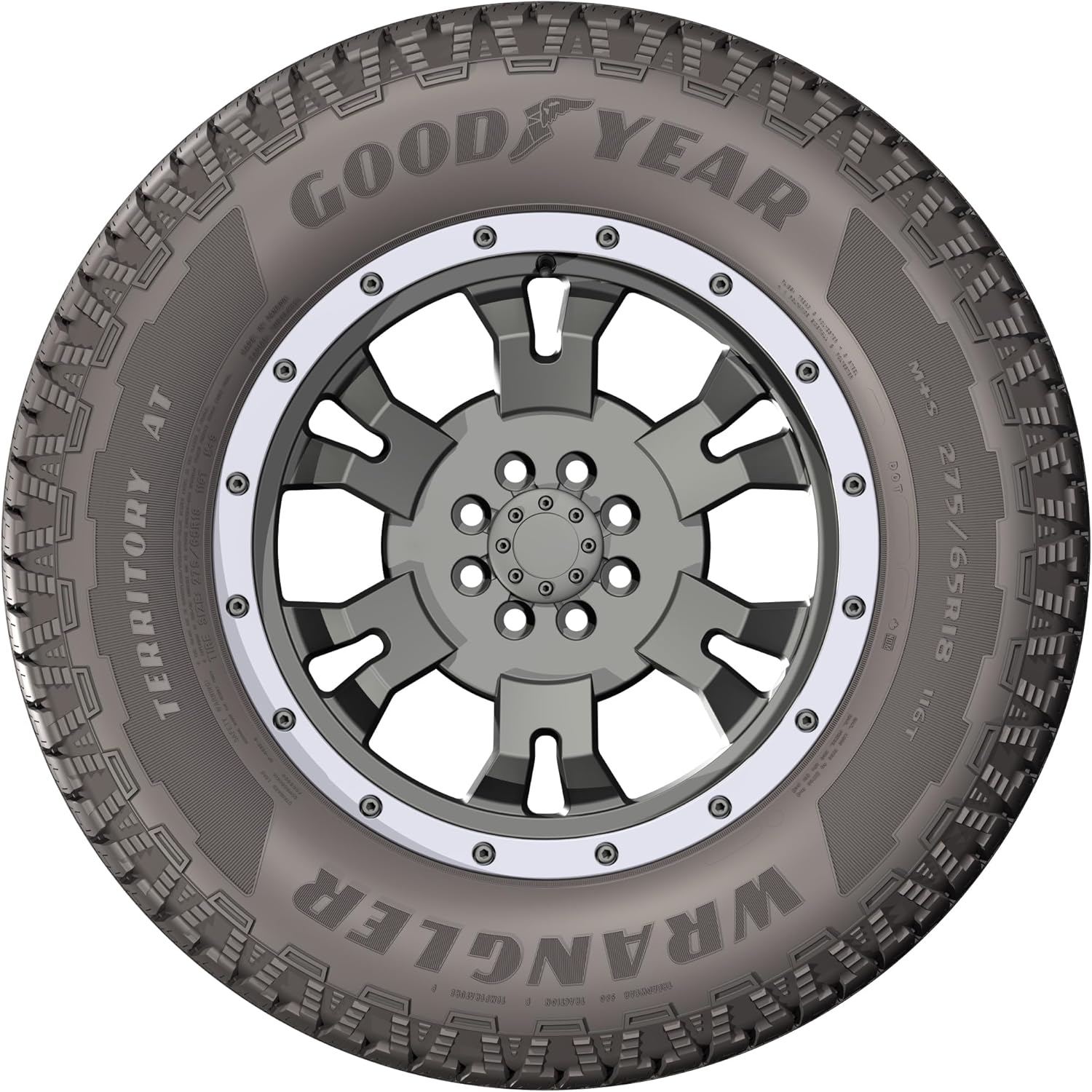 Goodyear Wrangler Territory AT/S 255/65R18 111T Tire, Set of 1