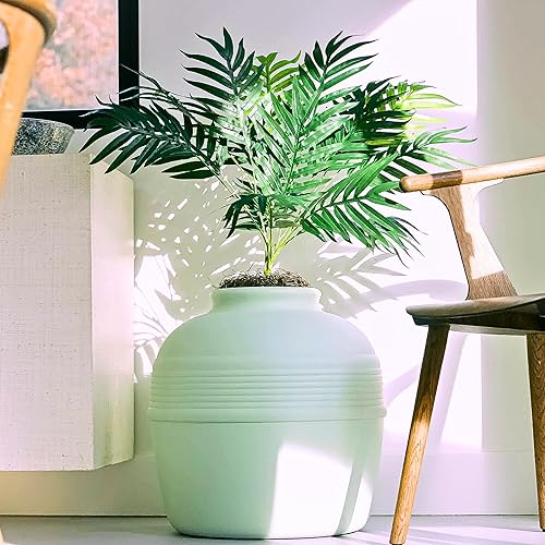 Miniatura 190 de Good Pet Stuff Kit original de caja de arena oculta y forro reutilizable, maceta redonda cerrada con plantas artificiales, sistema de filtro de olor