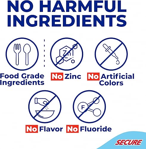 Miniatura 3 de Secure Denture Adhesive Strips – Zinc Free – Waterproof – Comfortable Cushion Fit for Lowers – Extra Firm All-Day-Hold – No Mess – Clean Ingredients