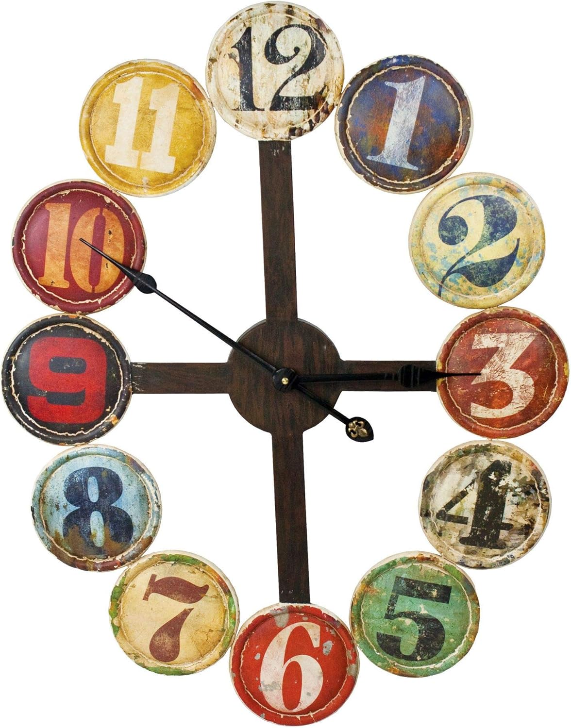 GSM Large Metal Contemporary Wall Clock Home & Kitchen