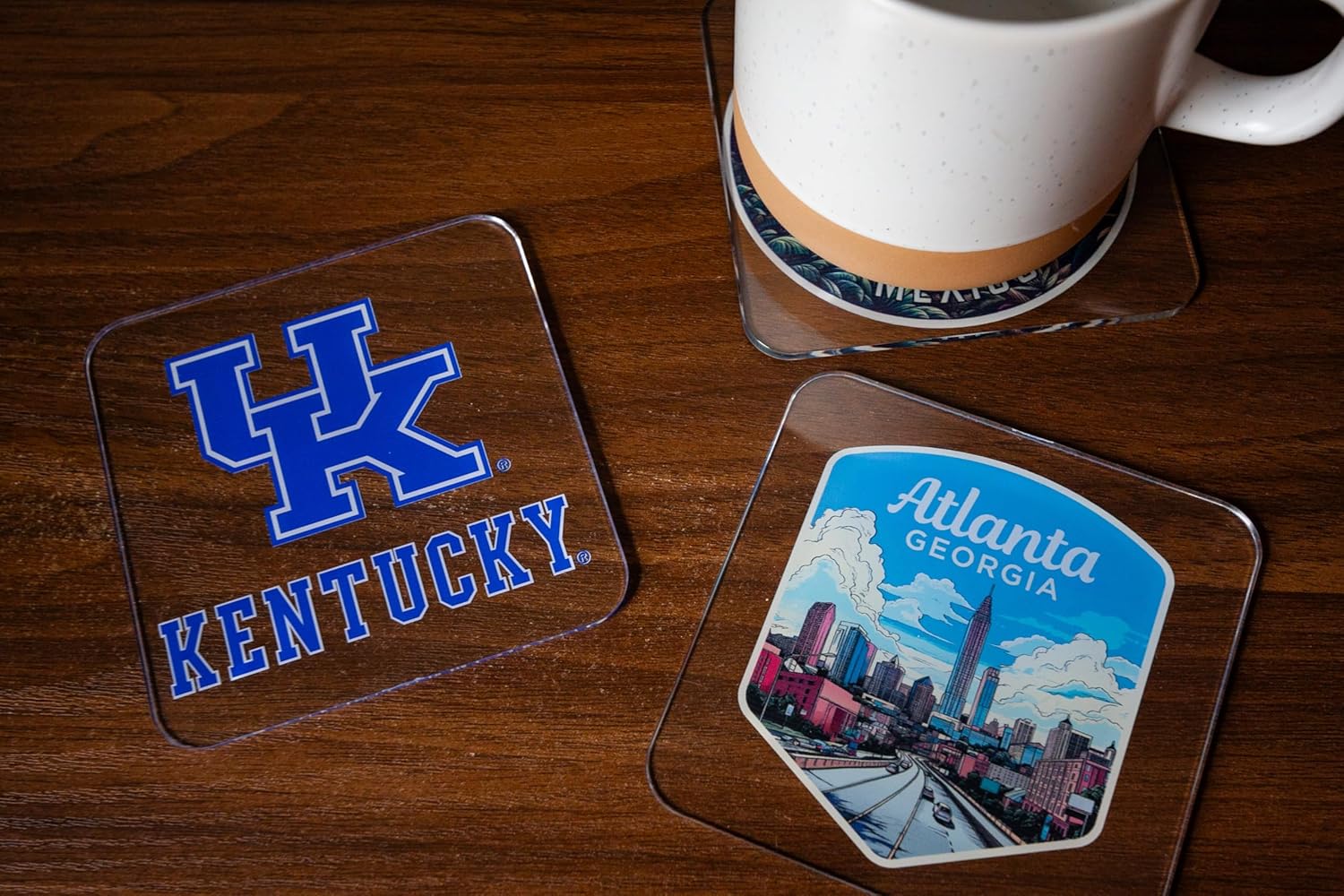 Auburn University Acrylic Coaster 4-Pack Officially Licensed Collegiate Product - Image 3