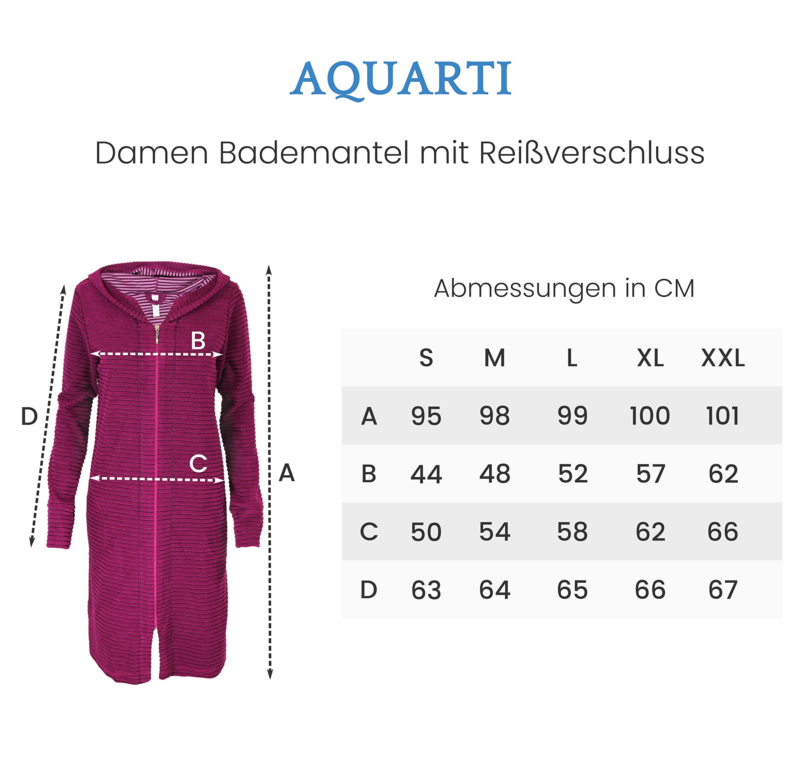 Aquarti Albornoz para Mujer | con Cremallera y Capucha