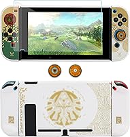 Vista 1 de FUNDIARY Funda protectora para Nintendo Switch con diseño de Zelda Tears of The Kingdom, paquete de accesorios a prueba de golpes para empuñaduras