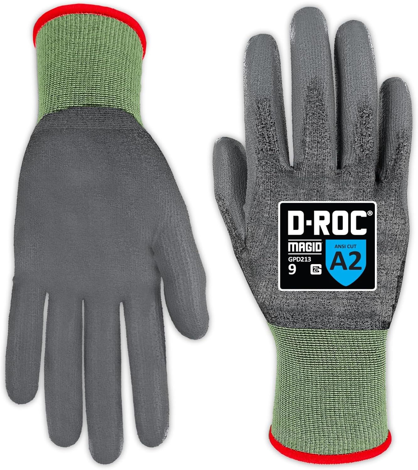 MAGID 21G Lightweight Work Gloves Polyurethane Palm