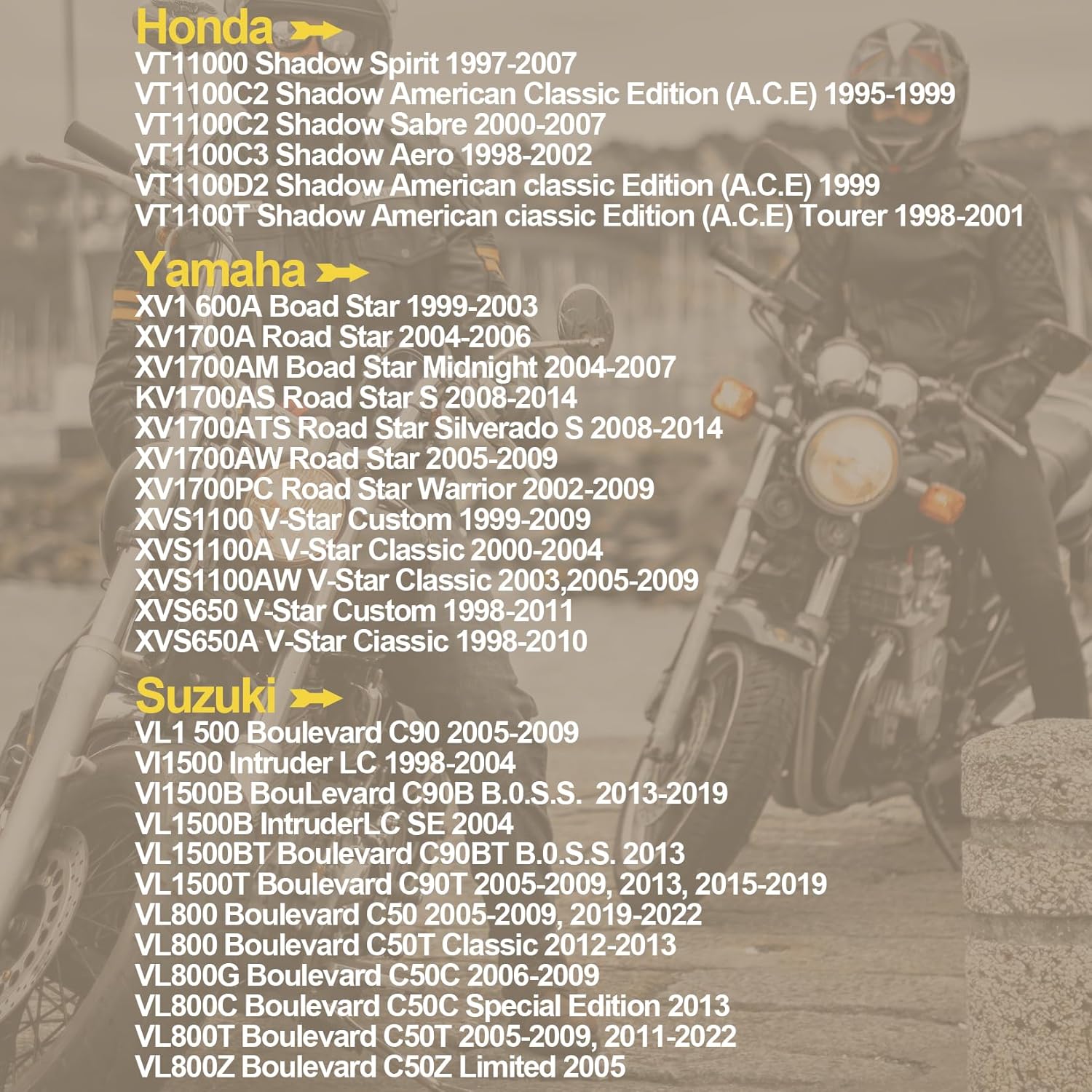 Universal Motorcycle Handlebar Riser - PSLER Motorcycle 4 inch Handlebar Pullback Risers Clamp for Bouledvard, Shadow 750, Vulcan 900, V-Star Road Star XV1700, Dyna Sportster 883 Softail