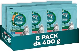 PURINA ONE Dualnature Natural Defense Crocchette per Gatti Adulti con Salmone e...