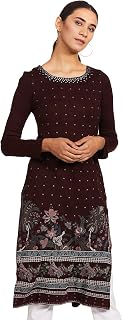 Women's Synthetic Straight Kurta