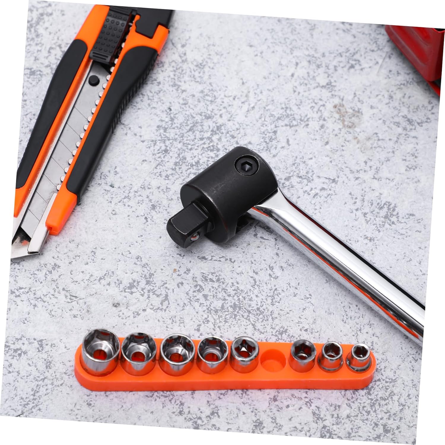 DOITOOL 1/ Socket Wrench Flex Handle Swivel Head Ratchet Breaker Bar 24'' Long Tool for Easy Handling