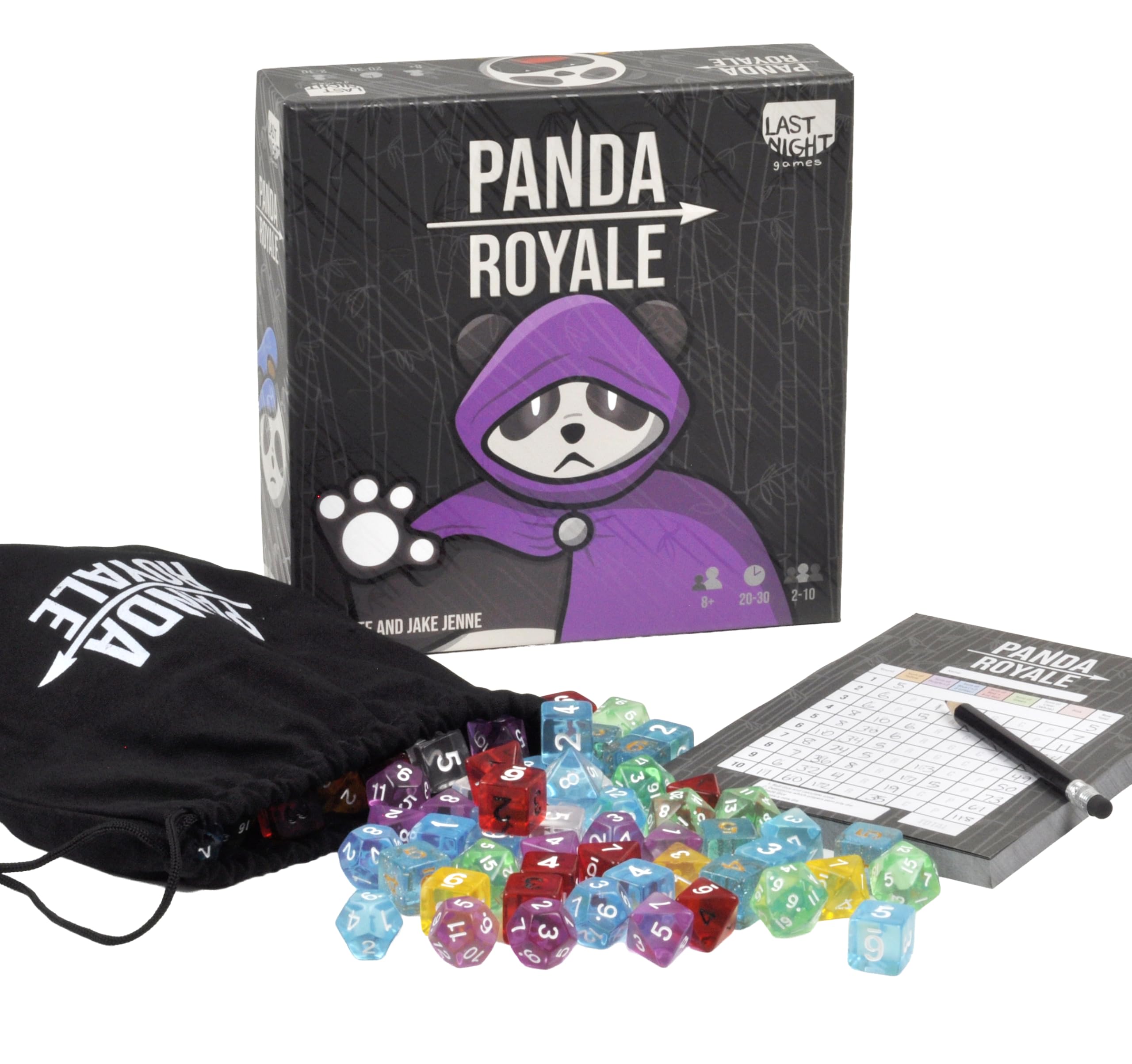 Last Night Games Panda Royale | 10人用のエネルギッシュなサイコロゲーム | 家族の集まりに最適