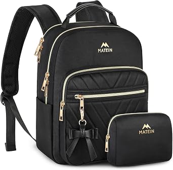 Mini Backpack for Women Waterproof Stylish Daypack Purse Shoulder Bag with USB Charging Port Lightweight Small Casual Daily Travel Backpack for Women Teens Girls Set of 2 Black