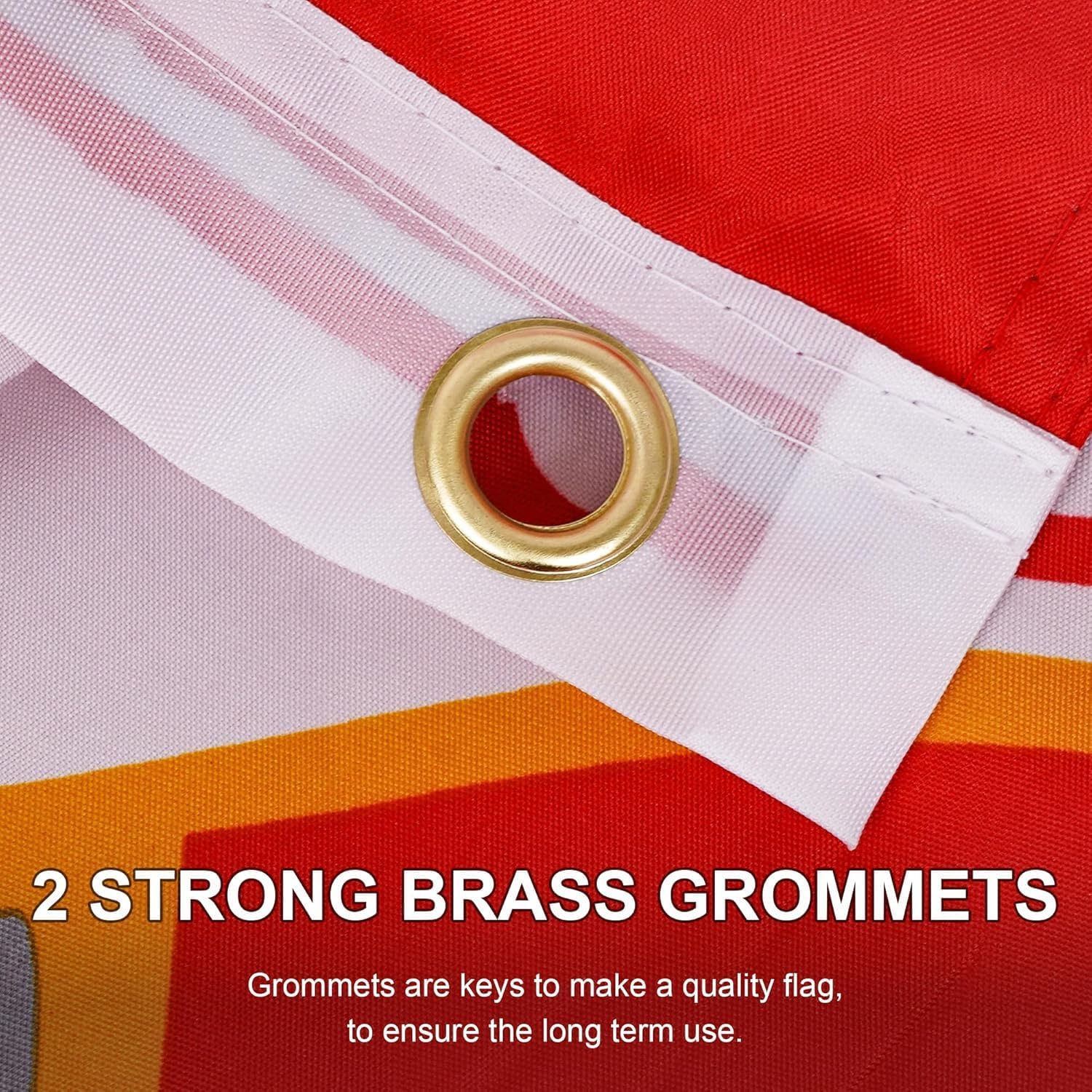 Set of 2 US Navy Flag 3x5 outdoor, American United States Military Flags & USA Banner for Outdoor Indoor Garage Room Wall (Navy) - Image 2