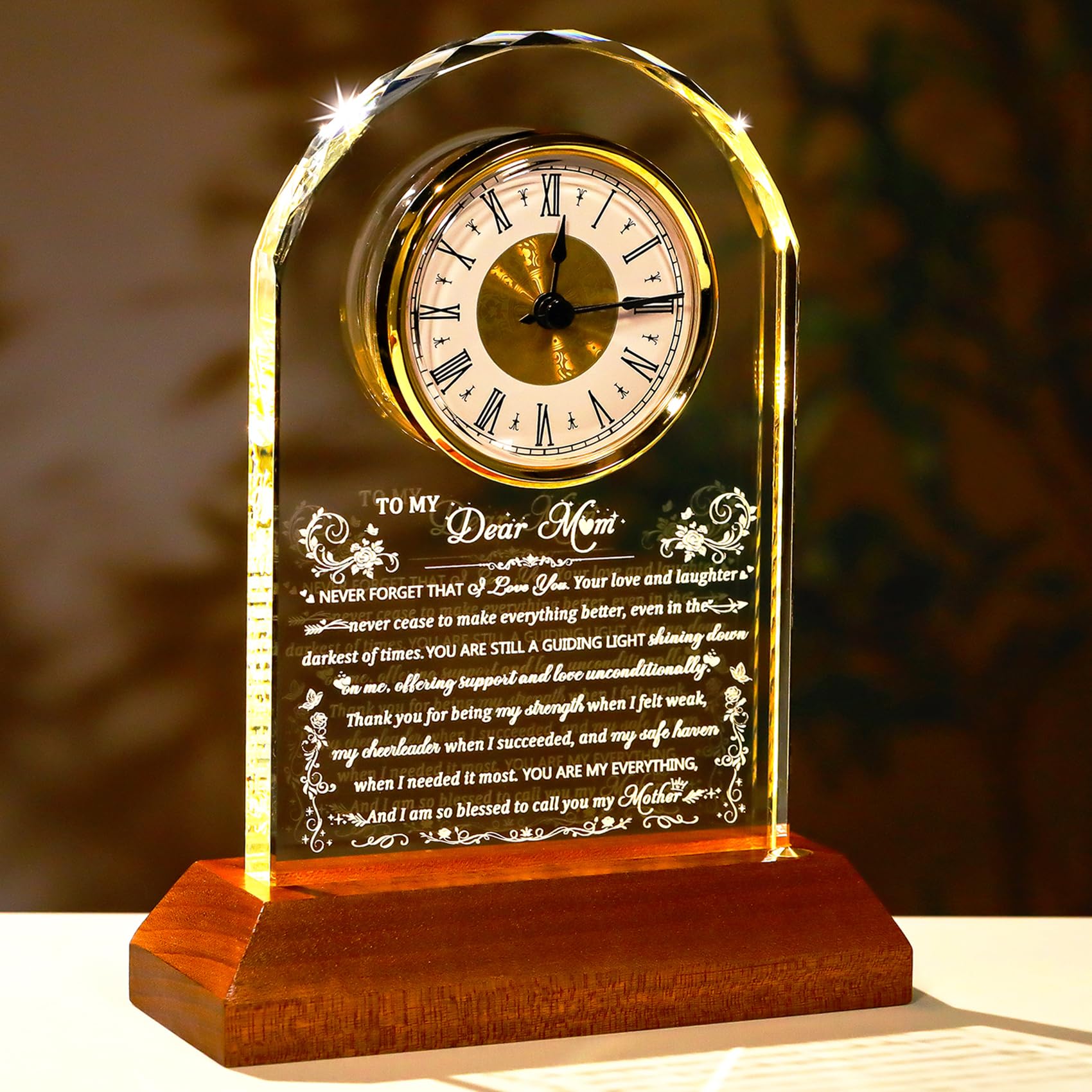 Ornalrist Mom Birthday Gifts, Clock Gifts for Mom Chritsmas Mother's Day