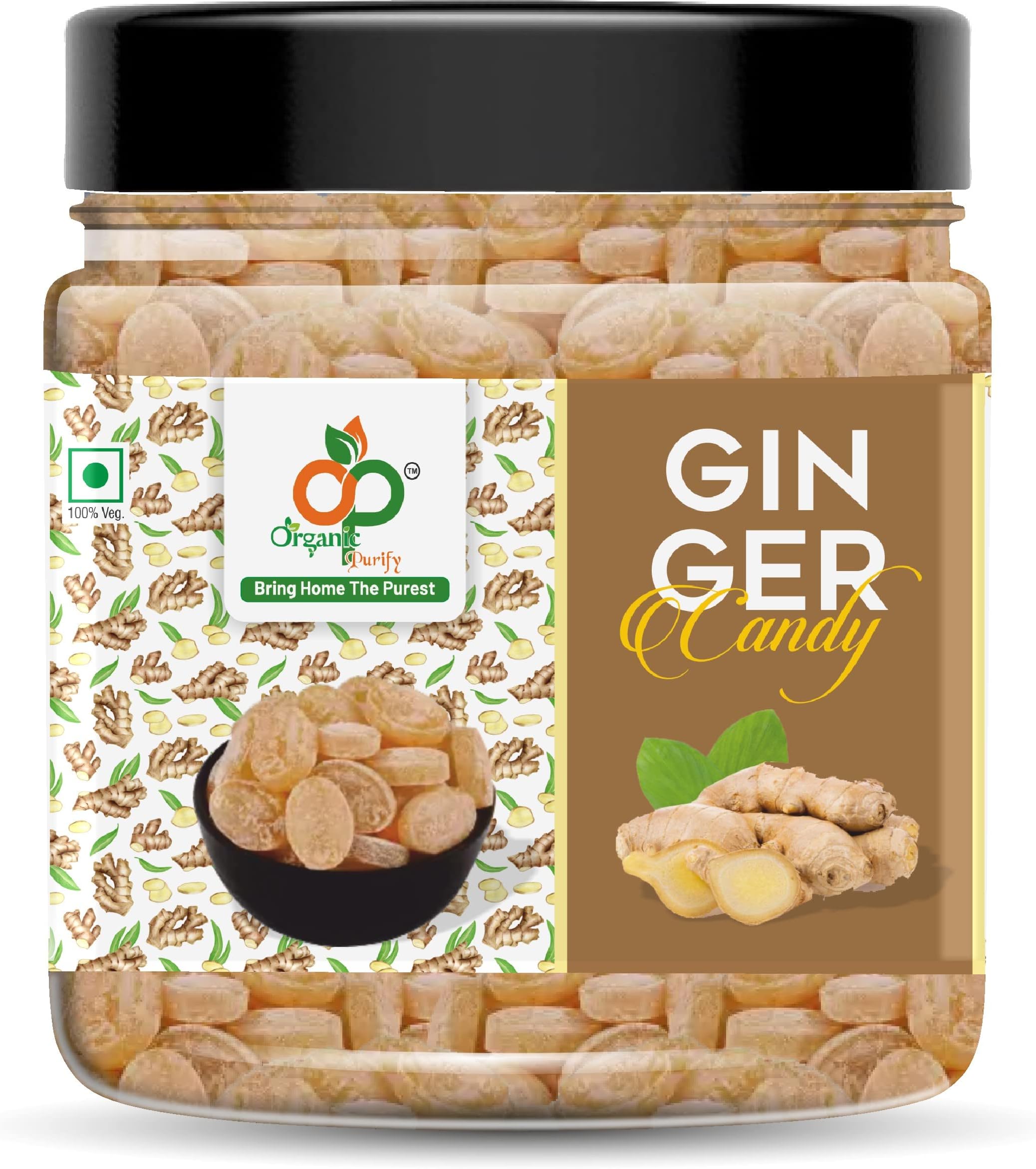 Ginger Candy, Adrak Flavoured 400Gm Jar Pack
