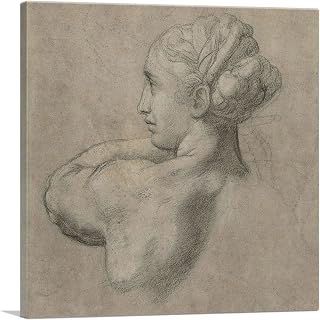 ARTCANVAS Study for the Transfiguration 1520 Canvas Art Print Stretched Framed Painting Picture Poster Giclee Wall Decor by Raphael - 18" x 18" (1.50" Deep)