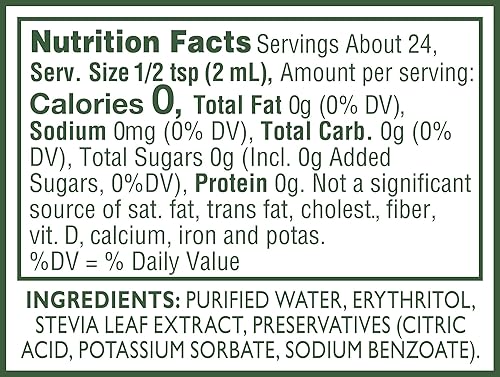 Miniatura 3 de Pure Via Stevia líquido gotas de Stevia Stevia líquida sustituto de azúcar 16 onzas paquete de 12