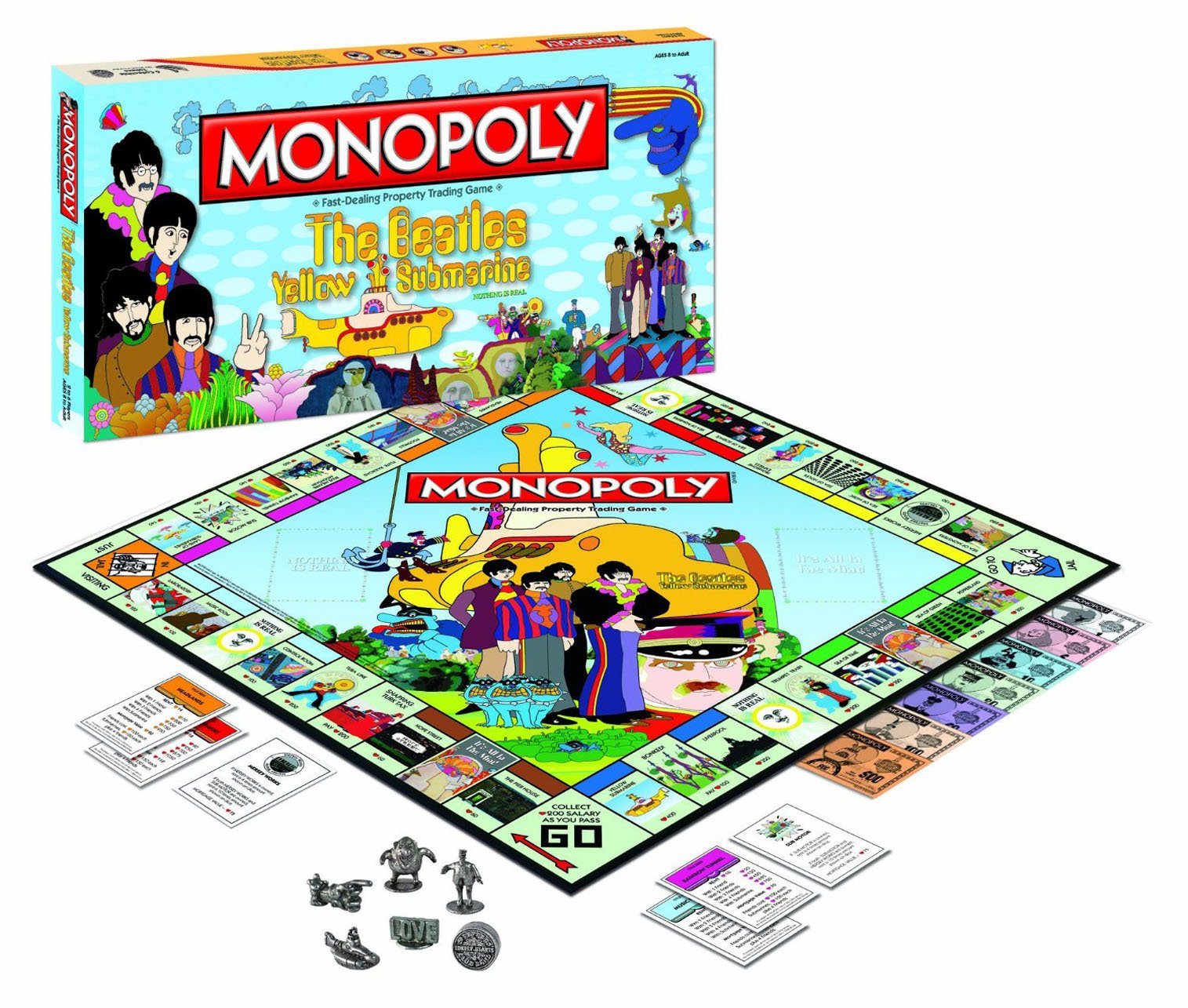 BEATLES,YELLOW SUBMARINE MONOPOLY,ビートルズ The Beatles | The Beatles Yellow Submarine Monopoly Board