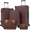 Eeeza Luggage Sets 5 Piece,Lightweight Durable Hardshell,20/24/28 Inch