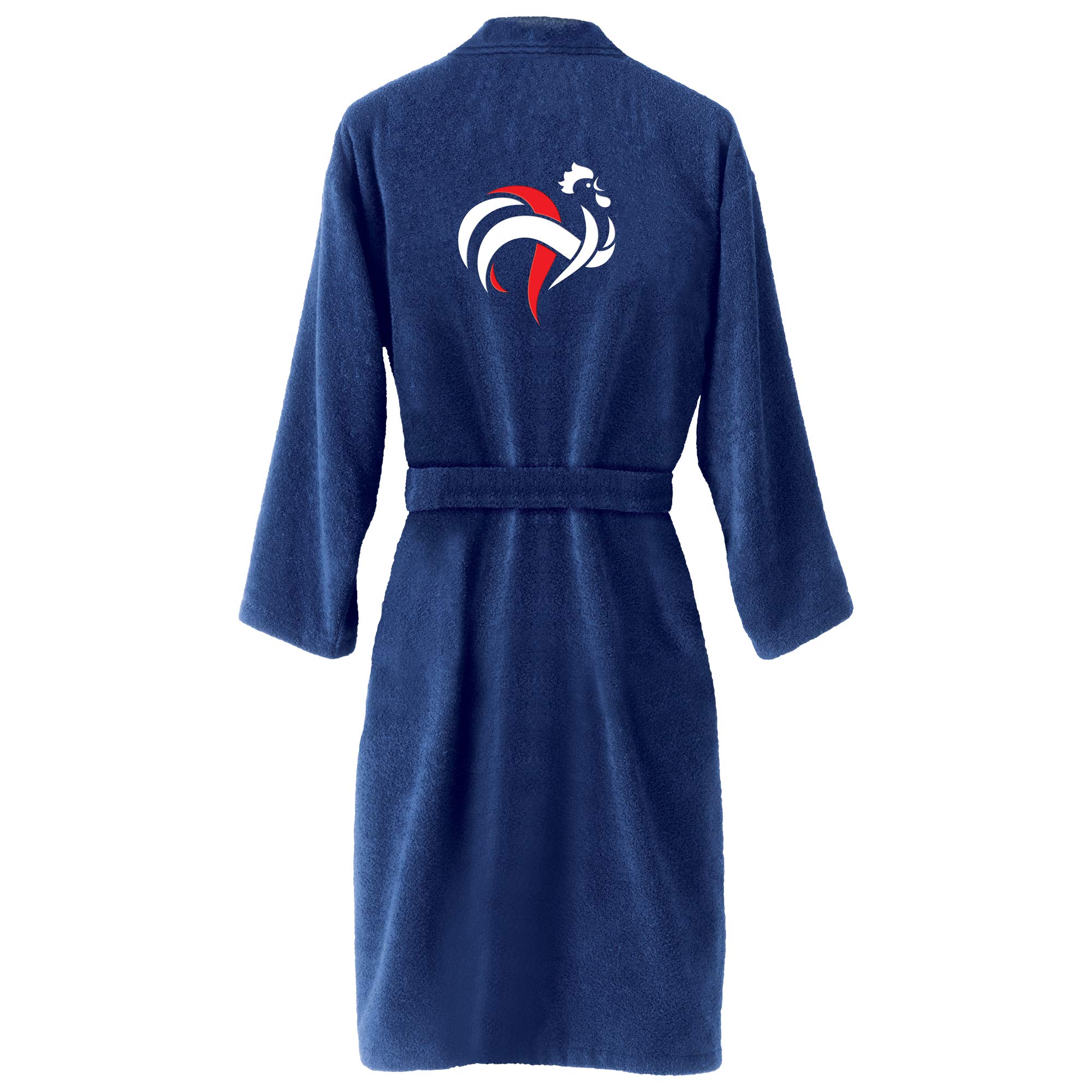 FFF Champions Peignoir adulte | Bouclette 100% Coton | OEKO-TEX | Bleu