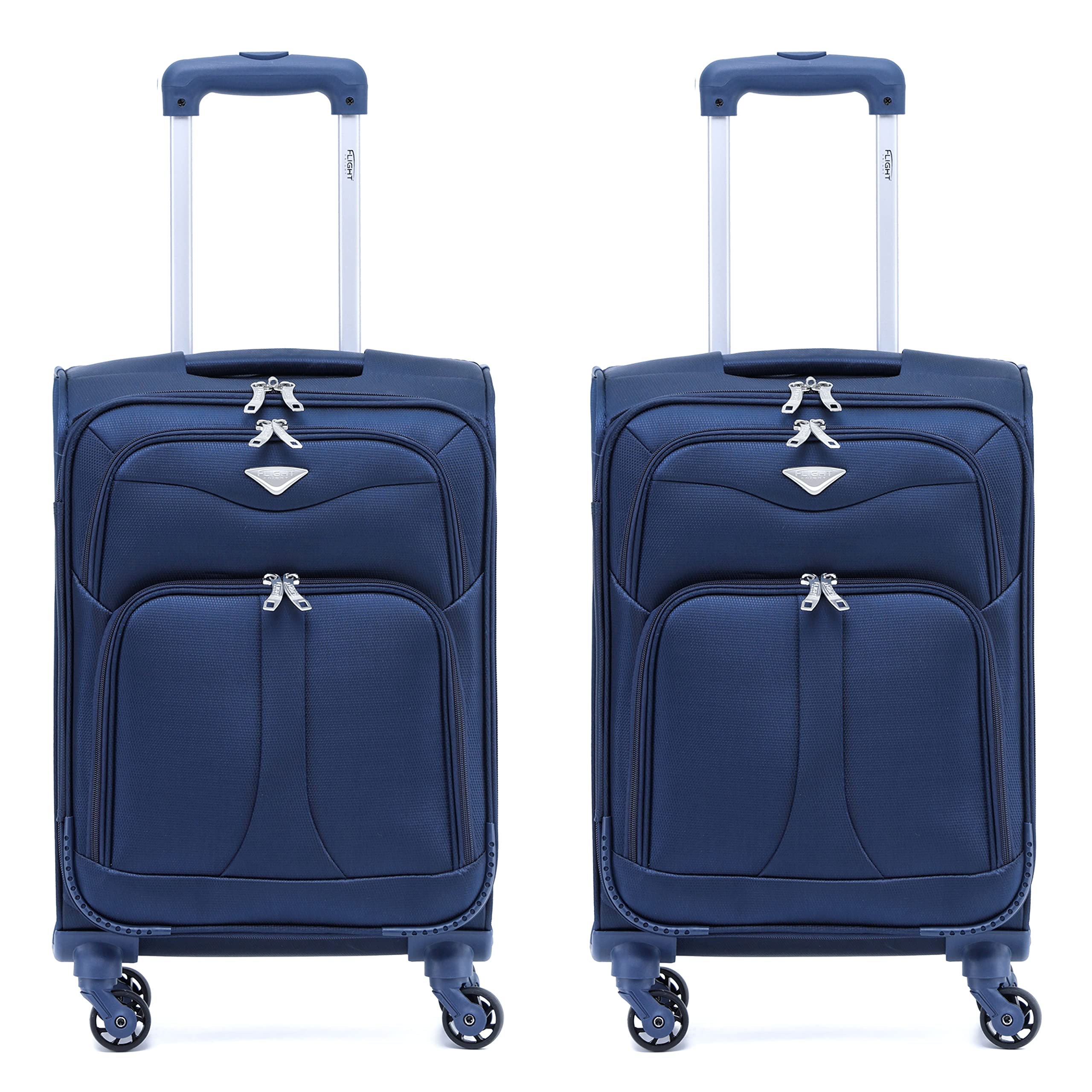 Flight Knight Lightweight 4 Wheel 800D Soft Case Suitcases Anti Crack Cabin & Hold Luggage Options Approved for Over 100 Airlines Including easyJet, BA & Many More! — view 65