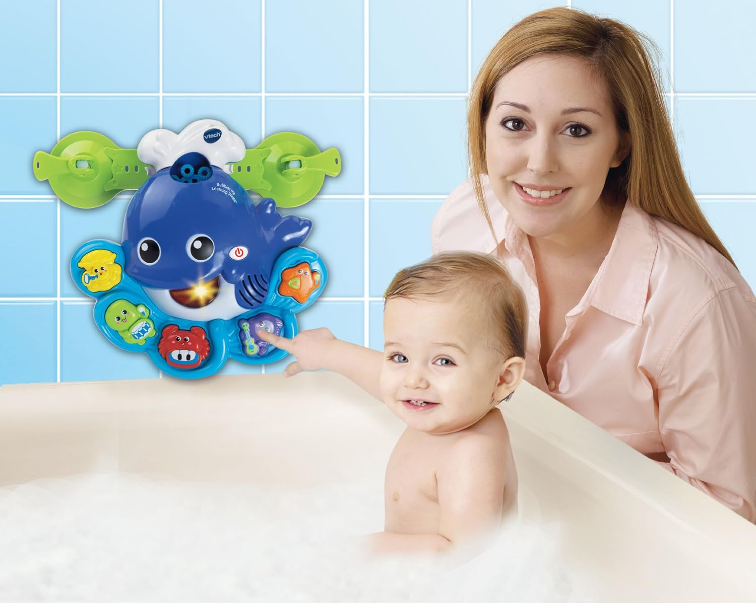 VTech Sing and Learn Whale Bubble Machine Bath Toy