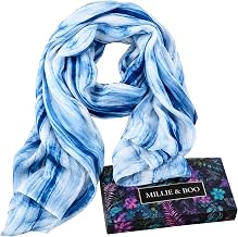Écharpe en soie – Cadeaux pour femmes – Foulards en soie de mûrier pure – Boîte cadeau magnétique – Cadeaux pour femmes