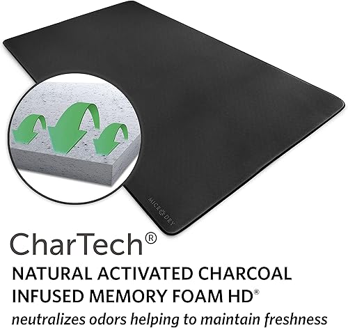 Miniatura 4 de MICRODRY Alfombrilla de yoga de lujo para el hogar y el gimnasio, extra gruesa para entrenamiento de alto impacto, superficie antideslizante