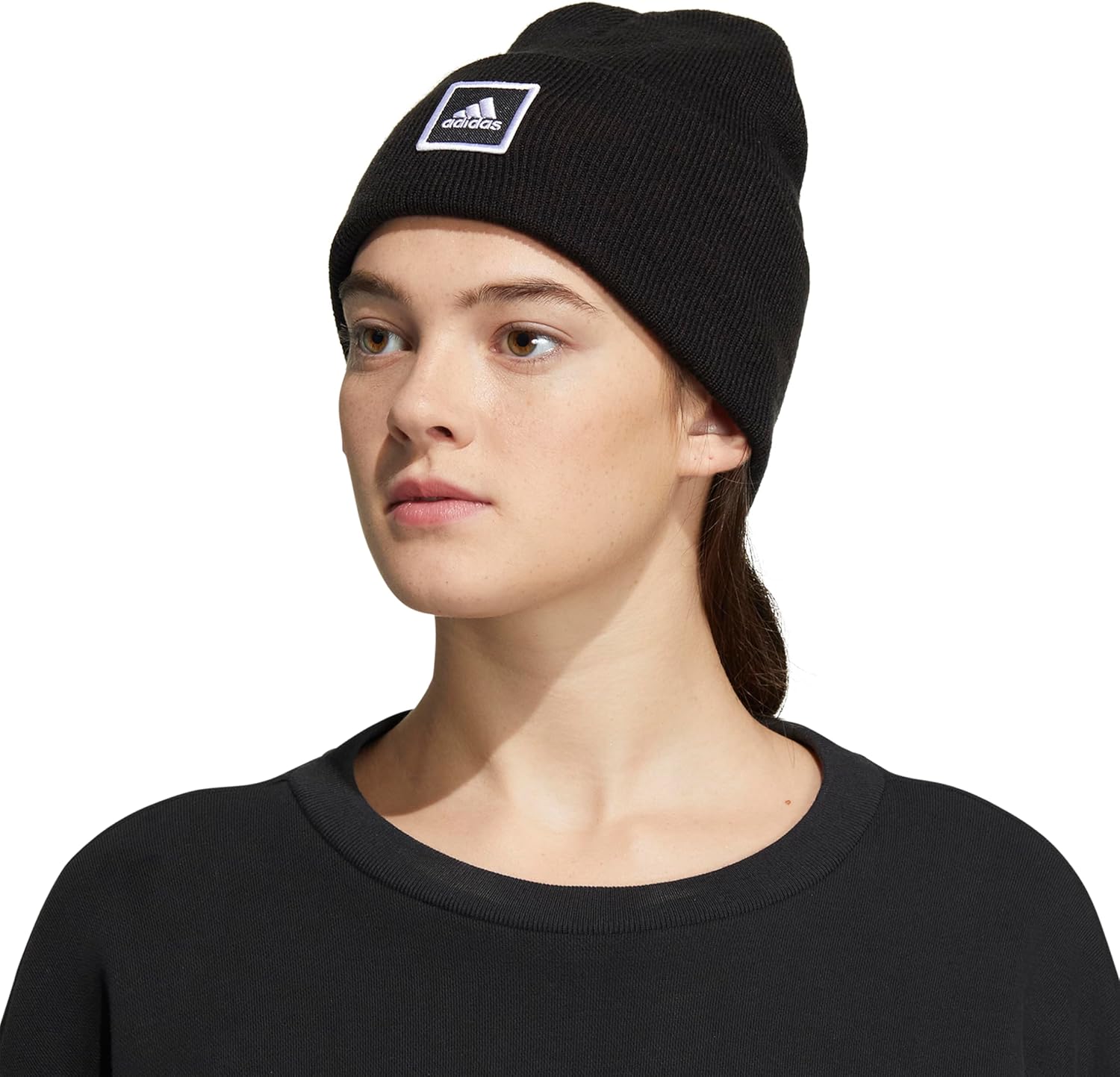 Adidas Womens Wide Cuff Tall Fit Beanie, Cuffed Slouchy Acrylic Knit Cap/Hat for Winter - Image 5