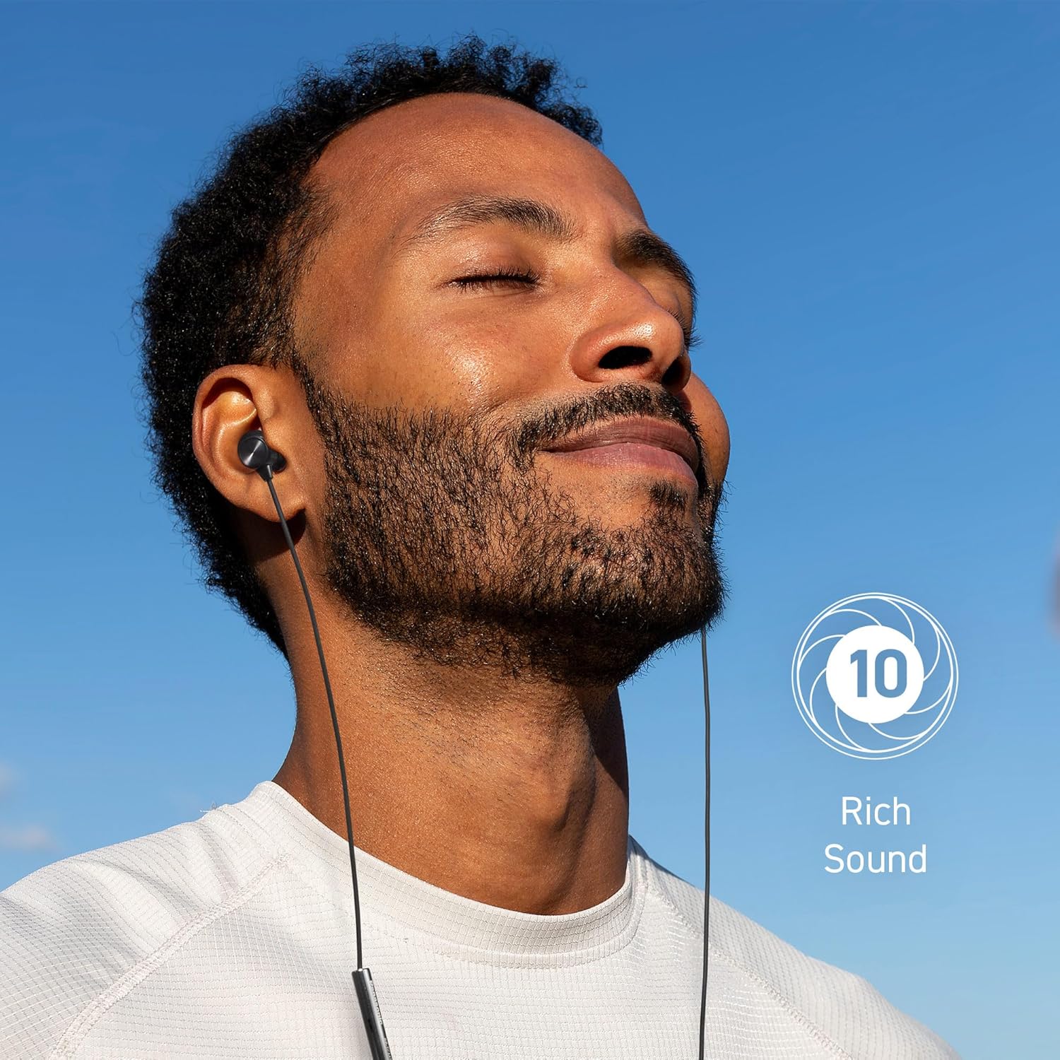 Panasonic ErgoFit Wired Earbuds, in-Ear Headphones with Microphone and Call Controller, Ergonomic Custom-Fit Earpieces (S/M/L), USB-C Compatible - RP-TCM325-K- (Black)