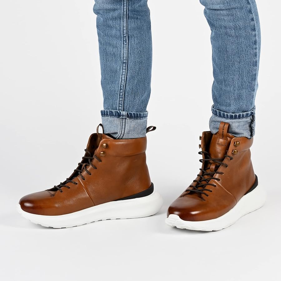 Amazon.com | Thomas & Vine Jonah Hybrid Sneaker Boot Cognac  display picture 2