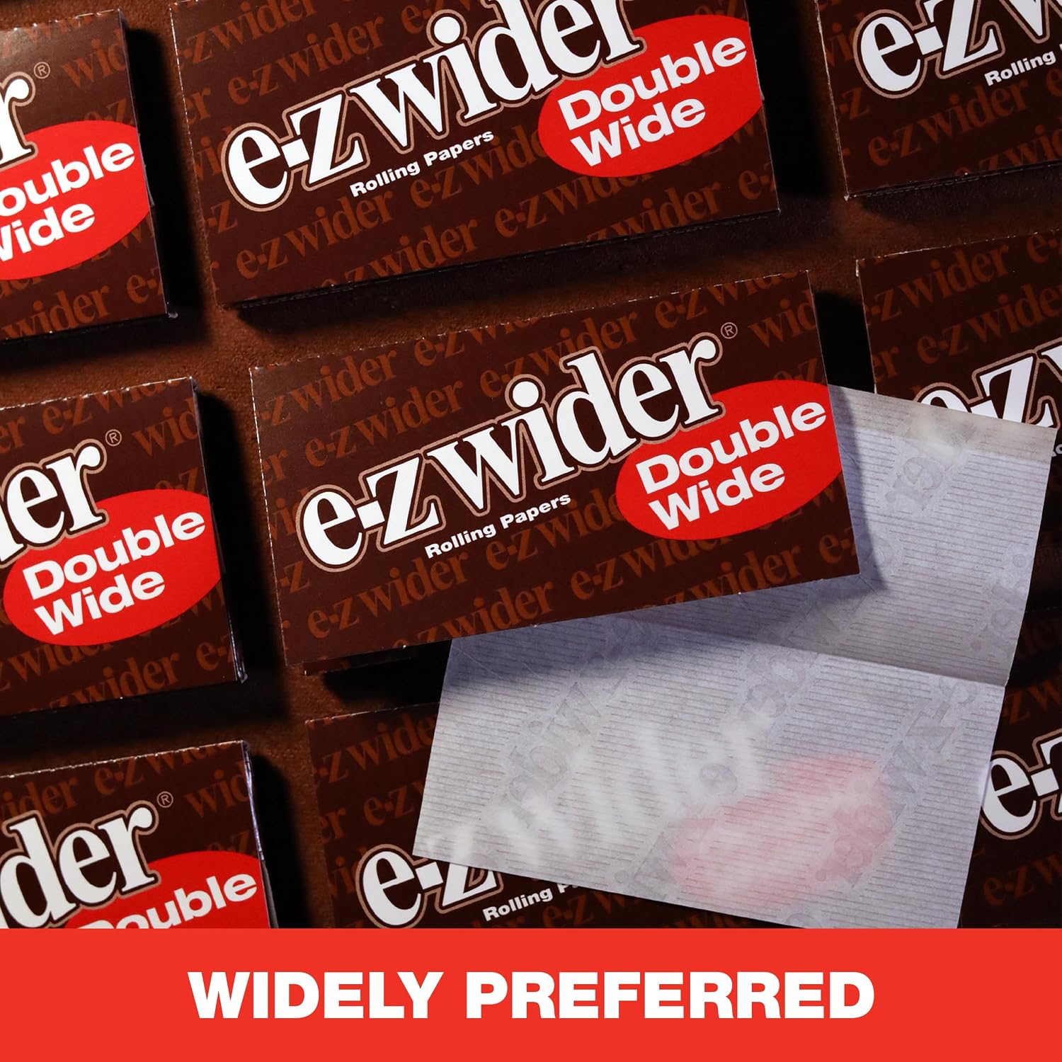 E-Z Wider - Double Wide Rolling Papers - 6 Booklets with 24 Sheets per Booklet