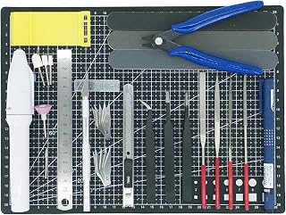 塑料模型工具套装 Gunpla 工具 模型工具 塑料工具 手工工具 23种 (BK)