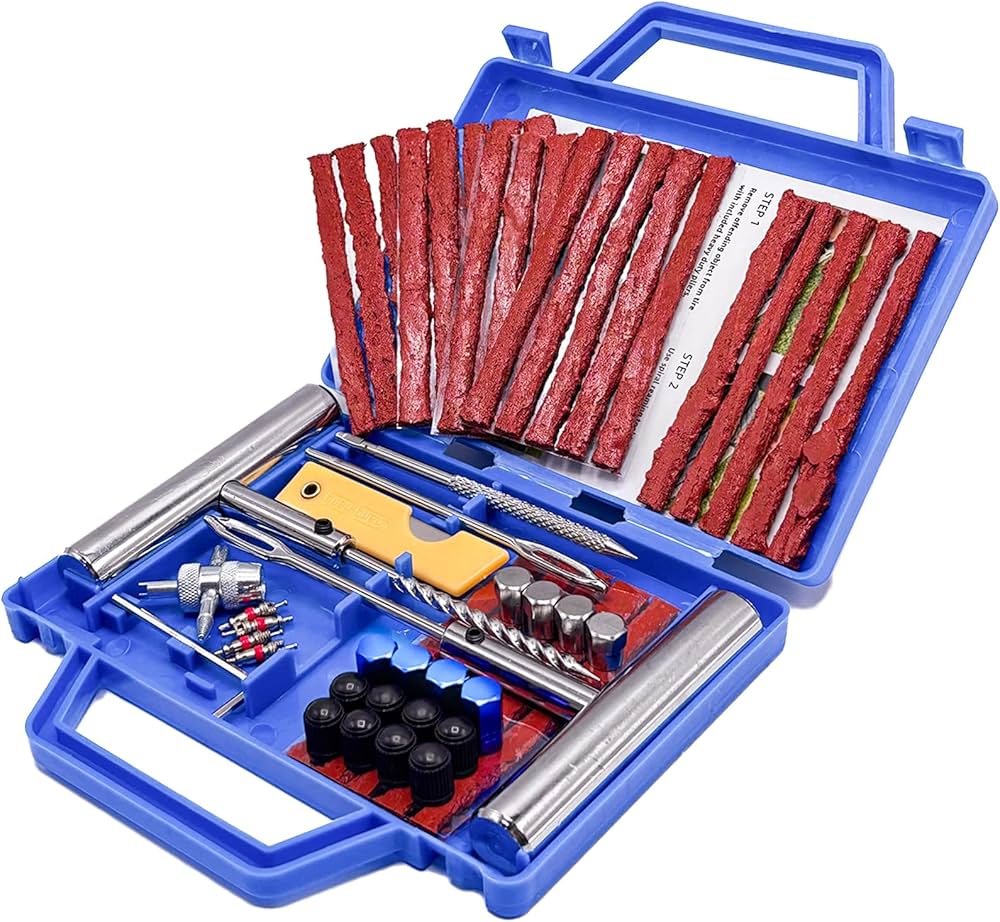 Kit Riparazione Pneumatici Auto, Moto, Riparazione in 15 min, Ripara G - ELLEKASHOP