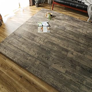 グラムスタイル ラグ カーペット 低反発 洗える 3畳 190x240cm 滑り止め 床暖房対応 木目 スーパームート チルトパイン ダークブラウン