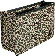 Periea 'Signature' Luxury Handbag Organiser Insert - 3 Sizes - (Gold Leopard, Medium)