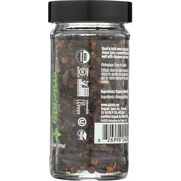 SPICELY Organic Cloves Whole, 1.1 OZ 3