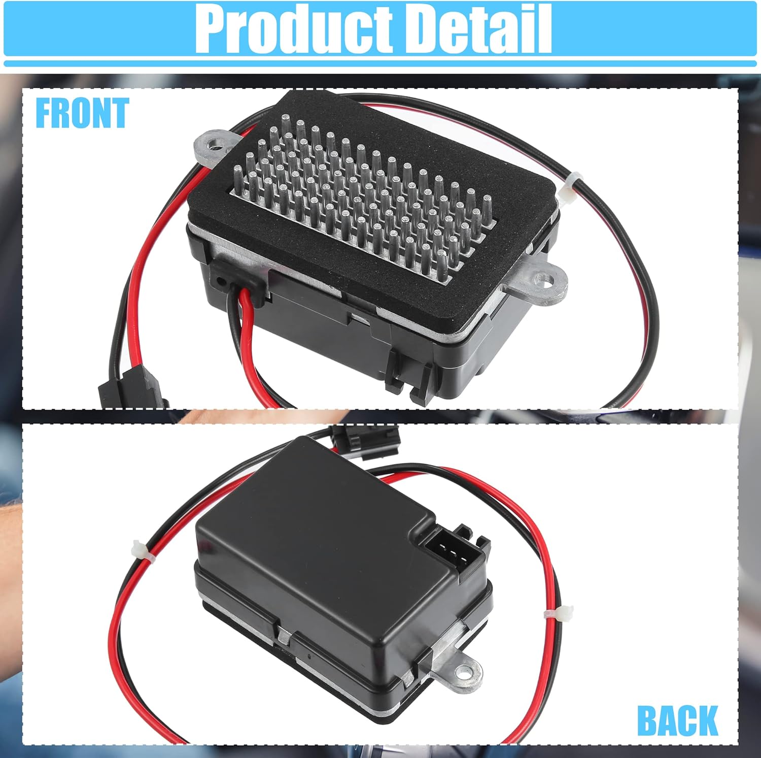 ACROPIX HVAC Blower Motor Resistor AC Blower Control Module Fit for Jeep Grand Cherokee 4.0L 4.7L 2001-2004 No.5012699AA - Pack of 1
