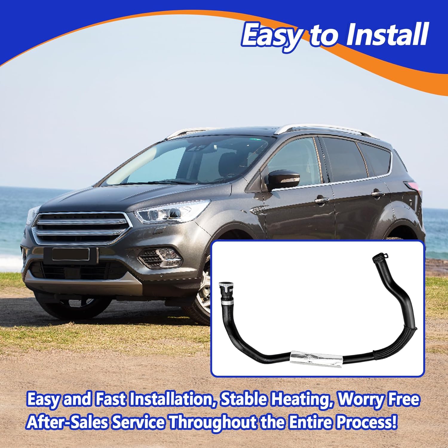 CV6Z6B851R Outlet HVAC Heater Hose Assembly Fit for Ford Escape 2013-2016 1.6L Replace 626-648 626648