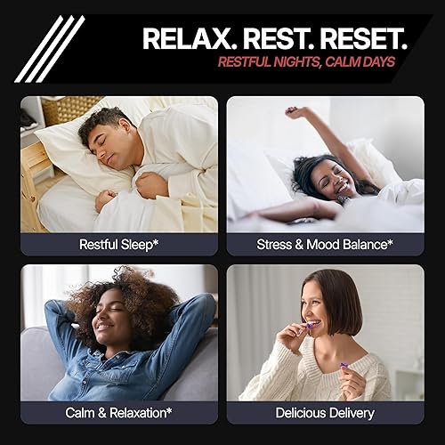 Miniatura 9 de DLNIA Gomitas de cortisol con glicinato de magnesio, Ashwagandha, 120 unidades