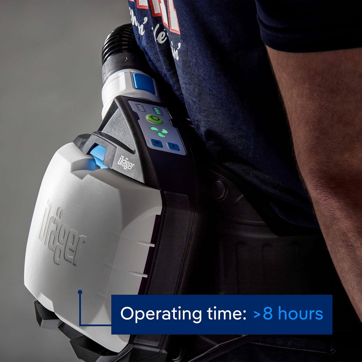 Dräger X-plore 8500 Powered Air-Purifying Respirator PAPR Kit with Robust Head Protection for Tough Workplaces