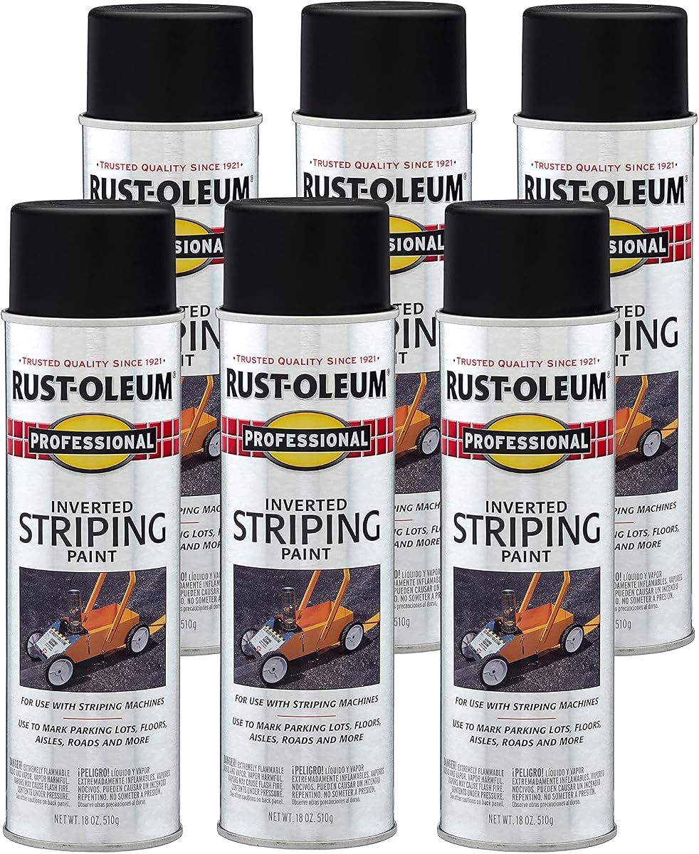 Rust-Oleum Professional Inverted Striping Black Spray Paint