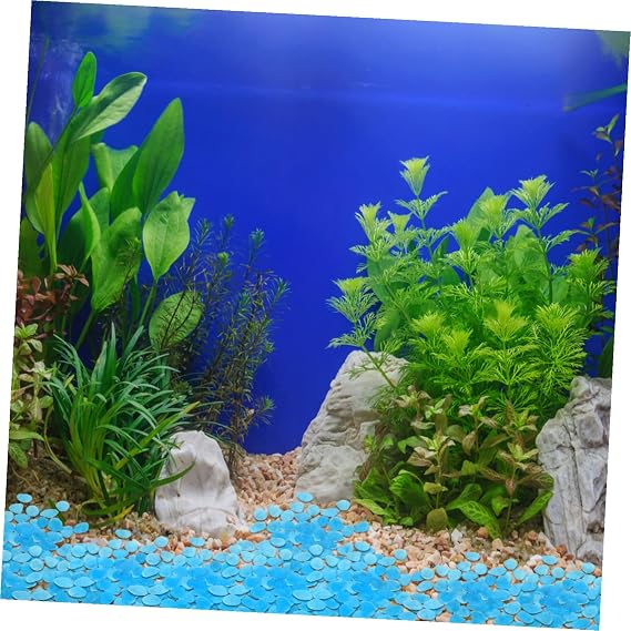 100pcs Aquarium Rocks Glowing Stones for Fish Tank Decoration Night Light Landscape Pebbles for Garden Pathways and Aquatic Environments