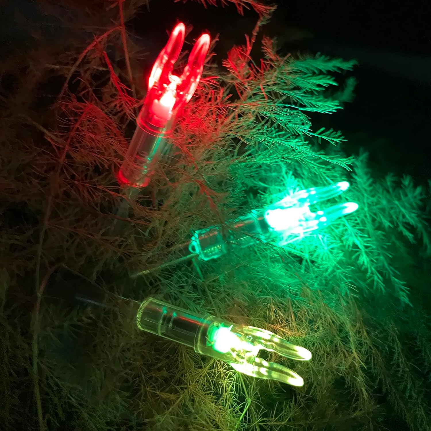 12-Pack or 6-Pack S Lighted Nocks for Arrows .244/6.2mm Lighted Arrow Nocks for Archery Hunting, Screwdriver Included