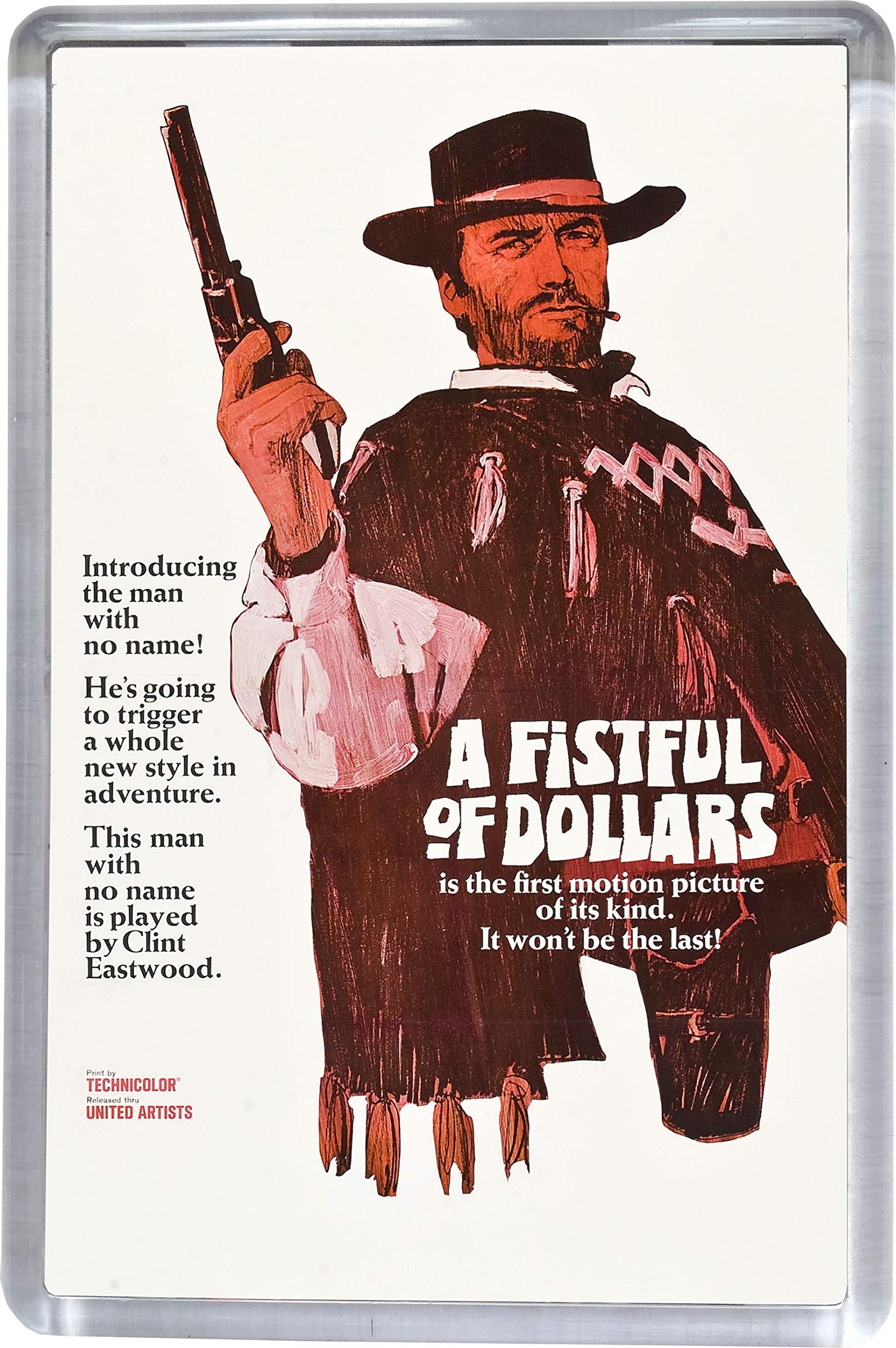 Super Universe Multicolor A Fist Full Of Dollars Movie Poster Fridge Magnet 5 X 7.5 Cm