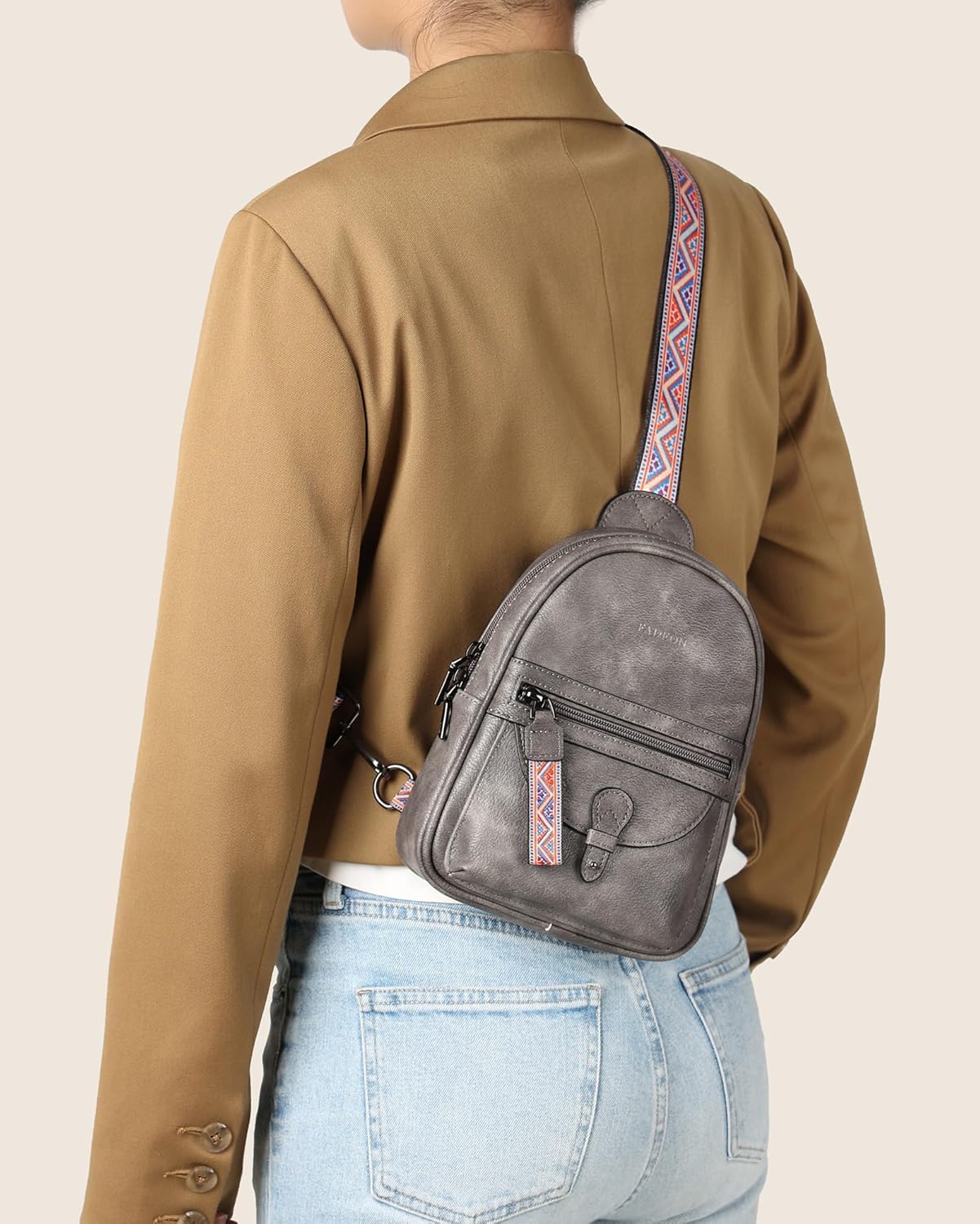 FADEON Small Sling Bag for Women - Mini Crossbody Bag - Designer Sling Purse Cute PU Leather Shoulder Bags - Image 2